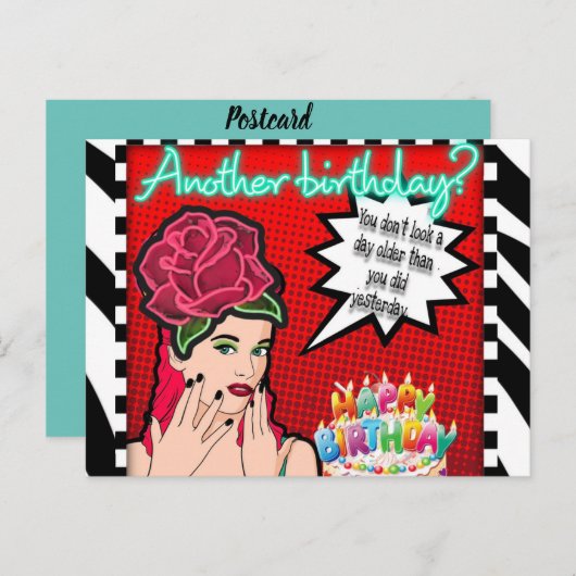 Geburtstag nach der Karte (Vorne/Hinten)