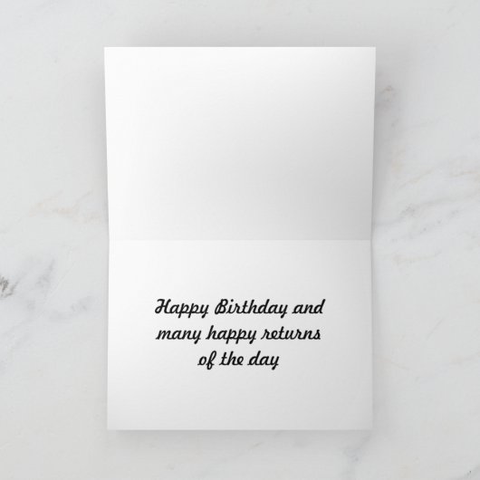 Geburtstag - Nähen Karte (Innenseite)