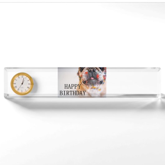 Geburtstag Namensplakette (Vorderseite)