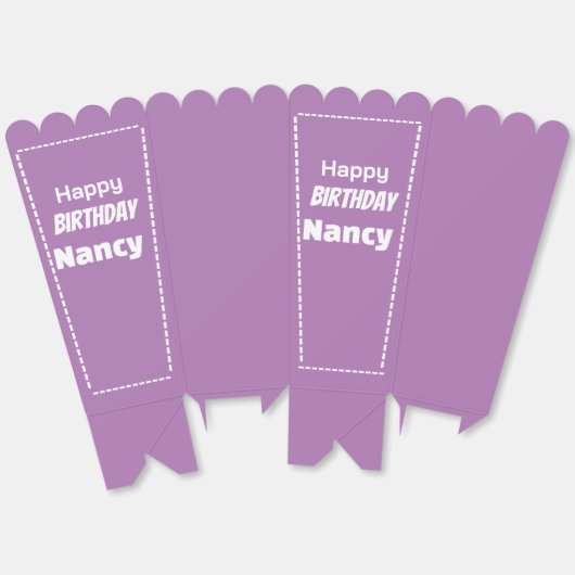 Geburtstag Nancy editierbar Geschenkschachtel (Ungeklappt)