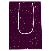 Geburtstag Neon Sign und Confetti Mittlere Geschenktüte (Rückseite)