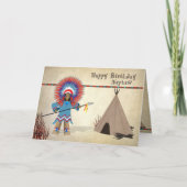 Geburtstag - Nephew - Indische Fun Card Karte (Vorderseite)