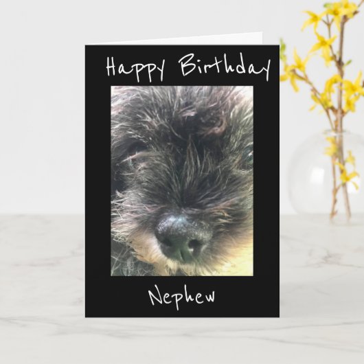 GEBURTSTAG **NEPHEW**-KARTE KARTE (Gelbe Blume)