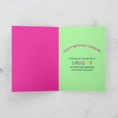 Geburtstag, Nephew, Maus, Kaleidoskop-Gruppe Karte (Innenseite)