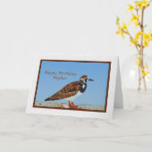 Geburtstag, Nephew, Ruddy Turnstone Bird Karte (Gelbe Blume)