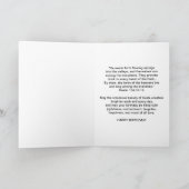 Geburtstag, Nichte, Großes Egret Karte (Innenseite)