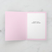 Geburtstag Niedlich Panda Panda Pink Ballon Bouque Karte (Innenseite)