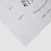 Geburtstag, Niedlich und glücklich Kenyan Zebras Seidenpapier (Ausschnitt)