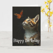 Geburtstag Niedlicher Schmetterling für alle Karte (Gelbe Blume)