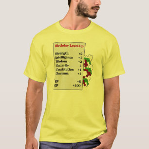 Geburtstag Niveau-Oben T-Shirt