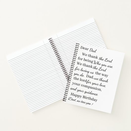 Geburtstag Notizblock (Innenseite)