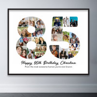 Geburtstag Nummer 85 Foto Collage Jubiläum
