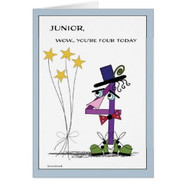 Geburtstag Nummer Vier mit Sternen