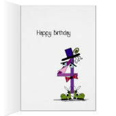 Geburtstag Nummer Vier mit Sternen (Innen (Rechts))