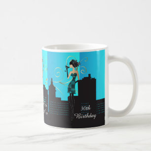 Geburtstag oder Bachelorette Diva Girl - Baby Blue Kaffeetasse