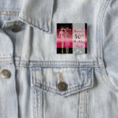 Geburtstag oder Bachelorette Diva Girl Fun Button (Beispiel)