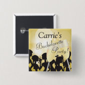 Geburtstag oder Bachelorette Diva Girls Night Out Button (Vorne & Hinten)