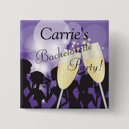 Geburtstag oder Bachelorette Diva Girls Night Out Button (Vorderseite)