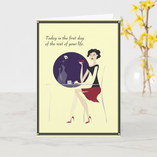 Geburtstag oder Freundschaft Karte (Gelbe Blume)