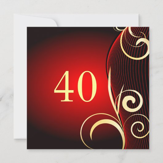 Geburtstag oder Geburtstag Einladung (Rückseite)