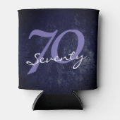 Geburtstag oder Jahrestag | Lila Grunge EDITABLE Dosenkühler (Vorderseite)