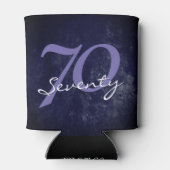 Geburtstag oder Jahrestag | Lila Grunge EDITABLE Dosenkühler (Rückseite)