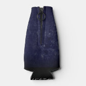 Geburtstag oder Jahrestag | Lila Grunge EDITABLE Flaschenkühler (Rückseite)