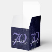 Geburtstag oder Jahrestag | Lila Grunge EDITABLE Geschenkschachtel (Geöffnet)