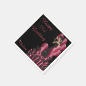 Geburtstag oder Junggeselinnen-Abschied Diva Princ Serviette (Ecke)