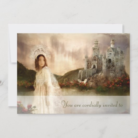 Geburtstag oder Polterabend Fantasy Einladung (Vorderseite)