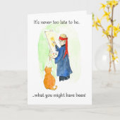 Geburtstag oder Rentenkarte Karte (Gelbe Blume)