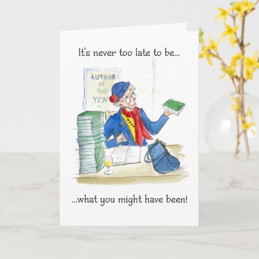 Geburtstag oder Rentenkarte Karte (Gelbe Blume)