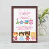 Geburtstag oder Tee-Party Einladungen zum Auftrage (Stehend Vorderseite)