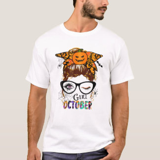 Geburtstag Oktober Party mit Pumpkin für sie T-Shirt