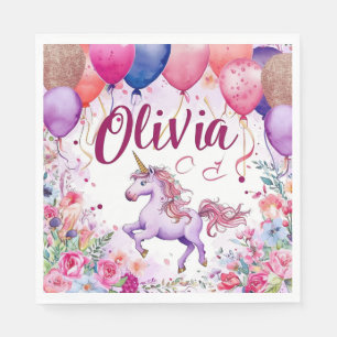 Geburtstag "Olivia" Serviette