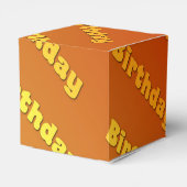 Geburtstag (orange) geschenkschachtel (Rückseite)