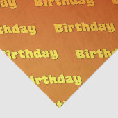 Geburtstag (orange) seidenpapier (Ausschnitt)