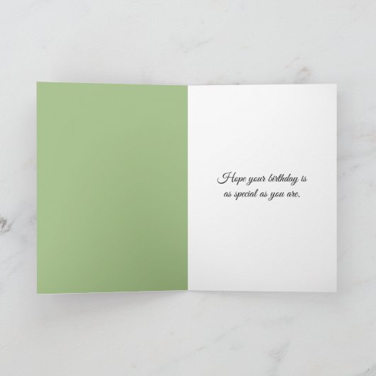 Geburtstag Panda Bär in Tree Karte (Innenseite)