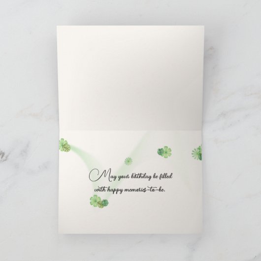 Geburtstag Panda Bär mit Bambus Karte (Innenseite)