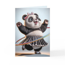 Geburtstag Panda mit Hula Hoop