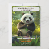 Geburtstag Panda Personalisierte Kinder Namensalte Einladung (Vorderseite)