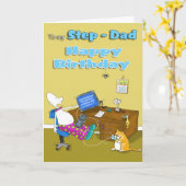 Geburtstag Papa Karte (Gelbe Blume)