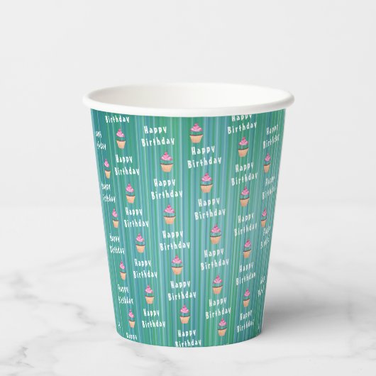 Geburtstag Pappbecher (Rückseite)