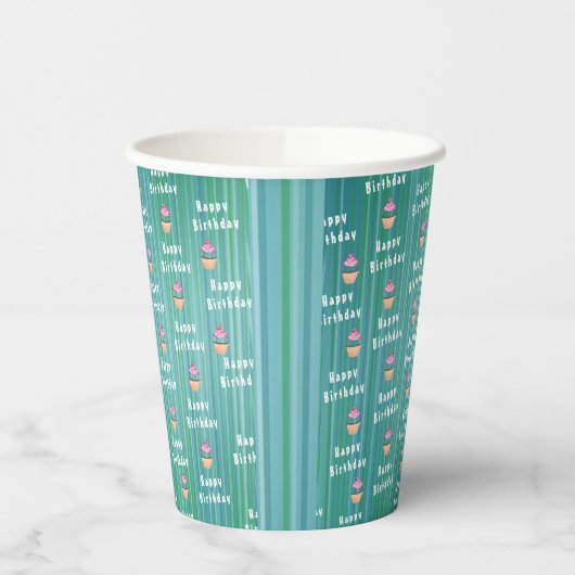 Geburtstag Pappbecher (Links)