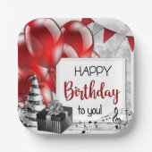 Geburtstag Pappteller (Vorderseite)