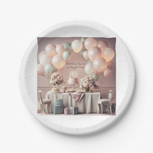 GEBURTSTAG PAPPTELLER (Vorderseite)