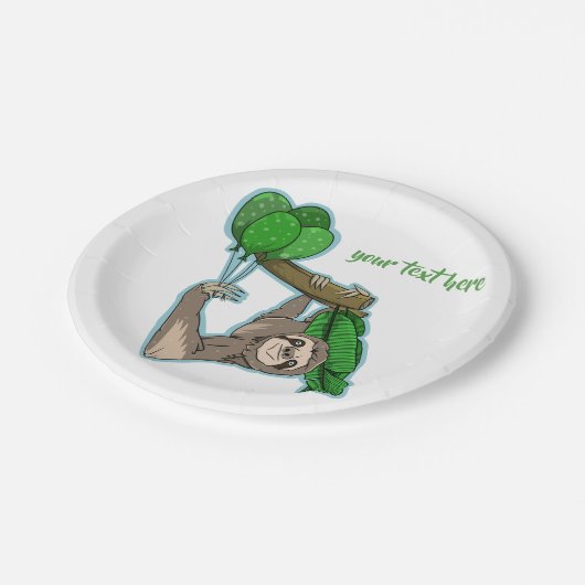 Geburtstag Pappteller (Schrägansicht)