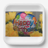 Geburtstag Pappteller (Vorderseite)