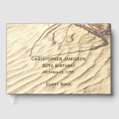 Geburtstag Party Gästebuch im Sand (Vorderseite)
