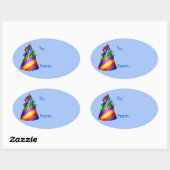 Geburtstag Party Hat Geschenk Tag Aufkleber (Blatt)